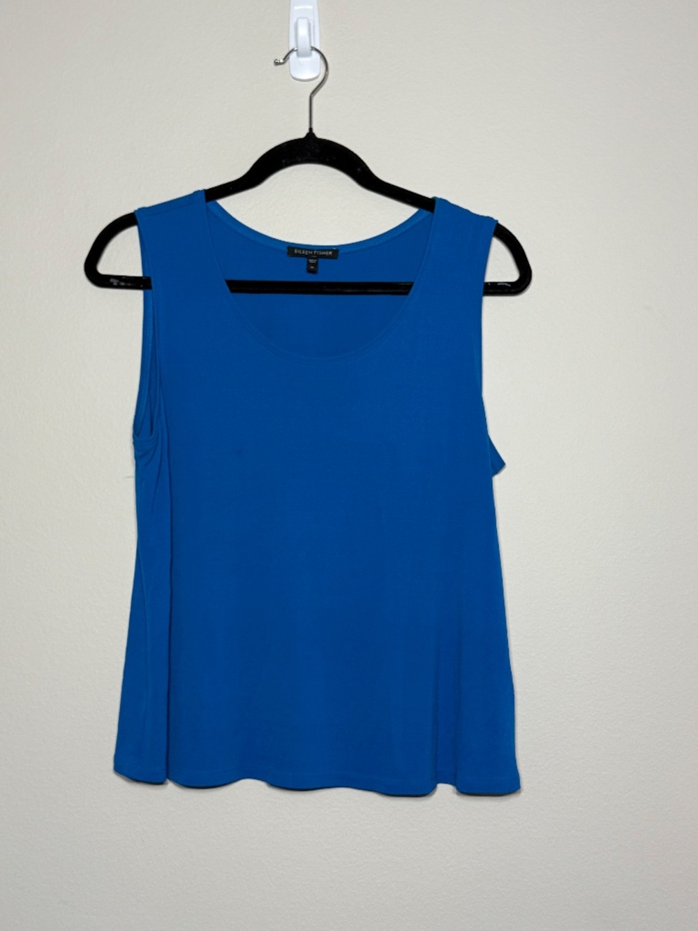 Eileen Fisher Silk Blue Sleeveless Tank
